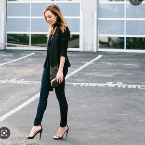 Express Women's Skinny Jeans - Midnight Blue